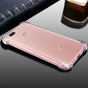 Techno Guru Xiaomi Mi 5x Köşe Korumalı Şeffaf Jelly Premium Silikon Kılıf