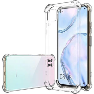 Techno Guru Huawei P40 Lite Köşe Korumalı Şeffaf Jelly Premium Silikon Kılıf