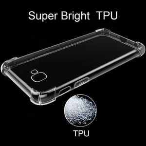 Techno Guru Samsung Galaxy J4 Plus Köşe Korumalı Şeffaf Jelly Premium Silikon Kılıf