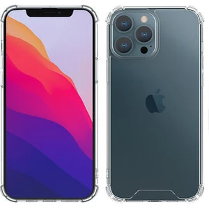 Techno Guru iPhone 13 Pro Köşe Korumalı Şeffaf Jelly Premium Silikon Kılıf