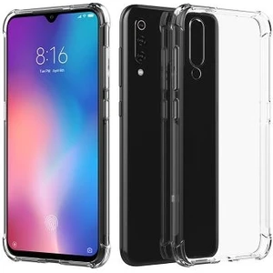 Techno Guru Xiaomi Mi 9 Köşe Korumalı Şeffaf Jelly Premium Silikon Kılıf