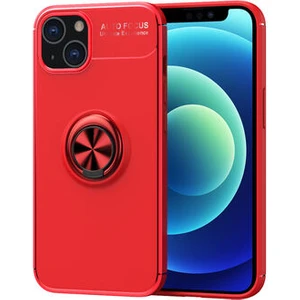 Techno Guru iPhone 13 Ultra Koruma Sağlayan Stant Özellikli Yüzüklü Ravel Silikon Kılıf