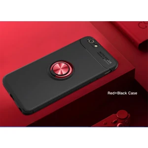 Techno Guru iPhone 7 Ultra Koruma Sağlayan Stant Özellikli Yüzüklü Ravel Silikon Kılıf
