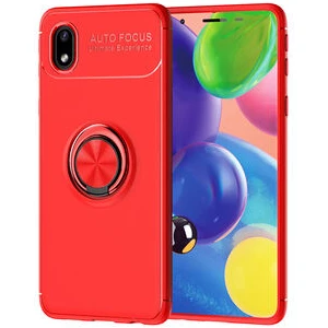 Techno Guru Samsung Galaxy A01 Core Ultra Koruma Sağlayan Stant Özellikli Yüzüklü Ravel Silikon Kılıf