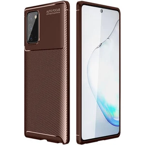 Samsung Galaxy Note 20 Kılıf Karbon Desenli Şık Tamia Premium Silikon Kapak