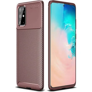 Techno Guru Samsung Galaxy S20 Plus Gofret Desenli Ultra Koruma Sağlayan Negro Silikon Kılıf