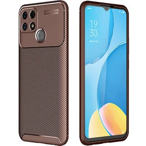 Techno Guru Oppo A15S Gofret Desenli Ultra Koruma Sağlayan Negro Silikon Kılıf