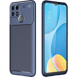 Techno Guru Oppo A15S Gofret Desenli Ultra Koruma Sağlayan Negro Silikon Kılıf