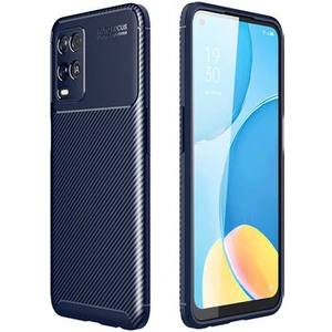 Techno Guru Oppo A54 4g Gofret Desenli Ultra Koruma Sağlayan Negro Silikon Kılıf