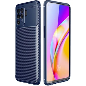 Techno Guru Oppo Reno 5 Lite Gofret Desenli Ultra Koruma Sağlayan Negro Silikon Kılıf