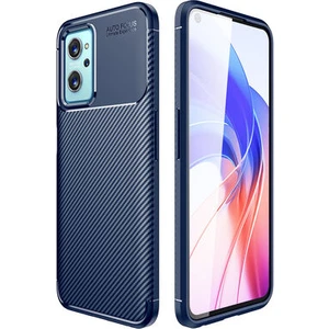 Techno Guru Oppo A76 Gofret Desenli Ultra Koruma Sağlayan Negro Silikon Kılıf