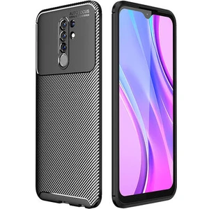 Techno Guru Redmi 9 Gofret Desenli Ultra Koruma Sağlayan Negro Silikon Kılıf