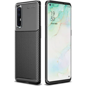 Oppo Reno 3 Pro 5G Kılıf Karekarbon Desenli Şık ve Dayanıklı Torvex Premium Silikon Kapak