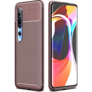Techno Guru Xiaomi Mi 10 Gofret Desenli Ultra Koruma Sağlayan Negro Silikon Kılıf