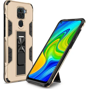 Techno Guru Redmi Note 9 Stantlı ve Tam Koruma Sağlayan Şık Volve Premium Sert Silikon Kılıf