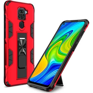 Techno Guru Redmi Note 9 Stantlı ve Tam Koruma Sağlayan Şık Volve Premium Sert Silikon Kılıf