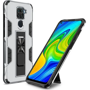 Techno Guru Redmi Note 9 Stantlı ve Tam Koruma Sağlayan Şık Volve Premium Sert Silikon Kılıf