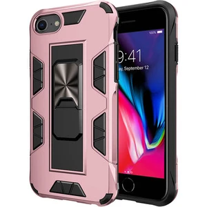 Techno Guru iPhone Se 2020 Stantlı ve Tam Koruma Sağlayan Şık Volve Premium Sert Silikon Kılıf