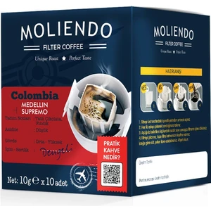 Moliendo Colombia Medellin Pratik Filtre Kahve 10*10 g