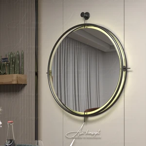 Amor Home Asa Konsept Istanbul Siyahkablosuz Ledli Ayna, Hol Ayna Duvar Ayna Salon Mutfak Banyo Ayna Wc Ofis Aynası