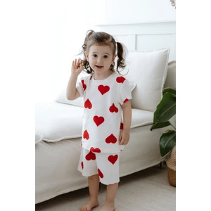 Pamuk Kalpli Kız Bebek Şortlu Takım