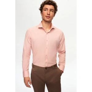 D'S Damat Slim Fit Gül Kurusu İtalyan Yaka Gömlek 2HF02ORT5185