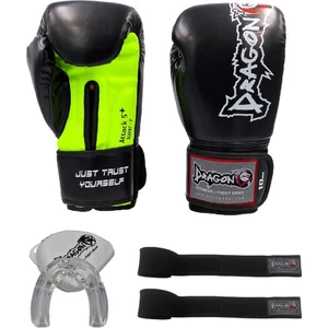 Attack 5 Plus Kick Boks Eldiveni Profesyonel Dişlik ve Boks Bandajı Boks Eldiveni Set