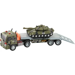 1:16 Sürtmeli Sesli Işıklı Askeri Araç Taşıyan Tır (Tank)