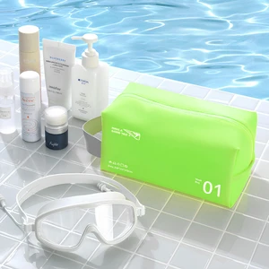 Makyaj Malzemesi Sıvı Dayanıklı Pvc Seyahat Plaj Havuz Fitness Kozmetik Taşıma Çantası