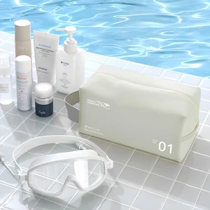 Makyaj Malzemesi Sıvı Dayanıklı Pvc Seyahat Plaj Havuz Fitness Kozmetik Taşıma Çantası