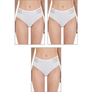 Özkan Underwear Özkan 26848 3'lü Paket Kadın Pamuklu Modal Esnek Rahat Dantel Detaylı Külot