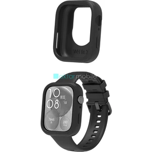 Huawei Watch Fit 3 Uyumlu Kasa Koruyucu Silikon Gövde Koruma Darbe Emici Önü Açık