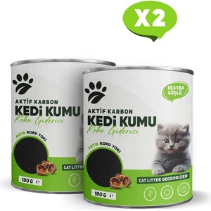 Kedi Kumu Koku Giderici Aktif Karbon 180 gr 2'li Paket