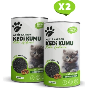 Kedi Kumu Koku Giderici Aktif Karbon 310 gr 2'li Paket
