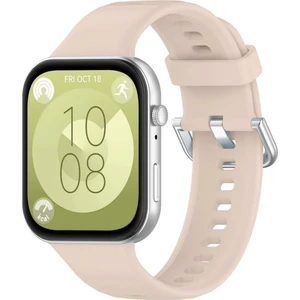 Huawei Watch Fit 3 / Fit 4 / Fit 4 PRO ile Uyumlu Kordon Jel Silikon Tokalı Kayış