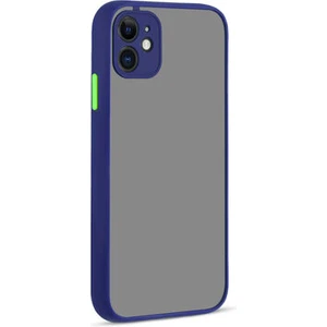 Techno Guru iPhone 11 Kenarları Renkli Arkası Buğulu Şık Hux Silikon Kılıf