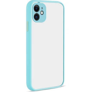 Techno Guru iPhone 11 Kenarları Renkli Arkası Buğulu Şık Hux Silikon Kılıf