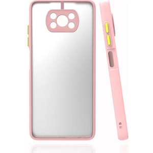 Techno Guru Poco X3 Pro Kenarları Renkli Arkası Buğulu Şık Hux Silikon Kılıf