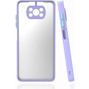 Techno Guru Poco X3 Pro Kenarları Renkli Arkası Buğulu Şık Hux Silikon Kılıf