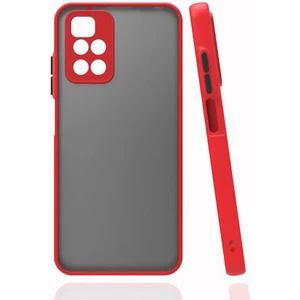 Techno Guru Redmi 10 Kenarları Renkli Arkası Buğulu Şık Hux Silikon Kılıf