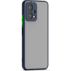 Techno Guru Redmi Note 12 Pro 5g Kenarları Renkli Arkası Buğulu Şık Hux Silikon Kılıf