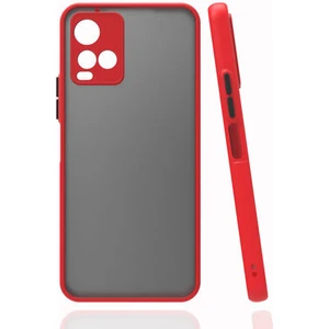 Techno Guru Vivo Y33S Kenarları Renkli Arkası Buğulu Şık Hux Silikon Kılıf