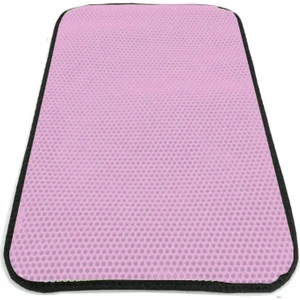 Elekli Kedi Tuvalet Önü Paspası Kedi Kumu Paspası Pudra - 60x42cm Sert Plastik
