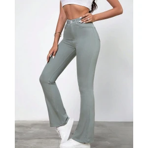 Aref Jeans Ispanyol Paça Yüksek Bel Kadın Kot Pantolon