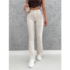 Aref Jeans Ispanyol Paça Yüksek Bel Kadın Kot Pantolon