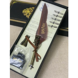 Harry Potter Tasarımlı Tüylü Divit Kalem Seti