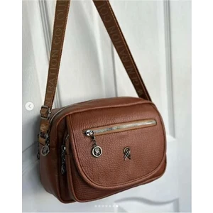 Alpha Club BAG Kadın Çok Gözlü Yumuşak Deri Omuz Çantası