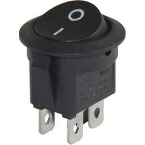 Yuvarlak 4 Pinli Işıksız On Off Anahtar IC-133-4 Aç Kapa Düğmesi Butonu