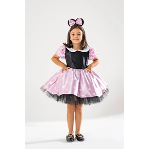 Yağmur Kostütüm Minnie Mouse Kız Çocuk Pembe Doğum Günü Elbisesi Ve Parti Kostümü