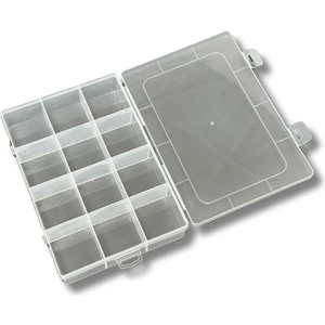 12 Bölmeli Kolye, Yüzük, Takı Düzenleyici Organizer Plastik Şeffaf Kutu 13X19X3.5CM